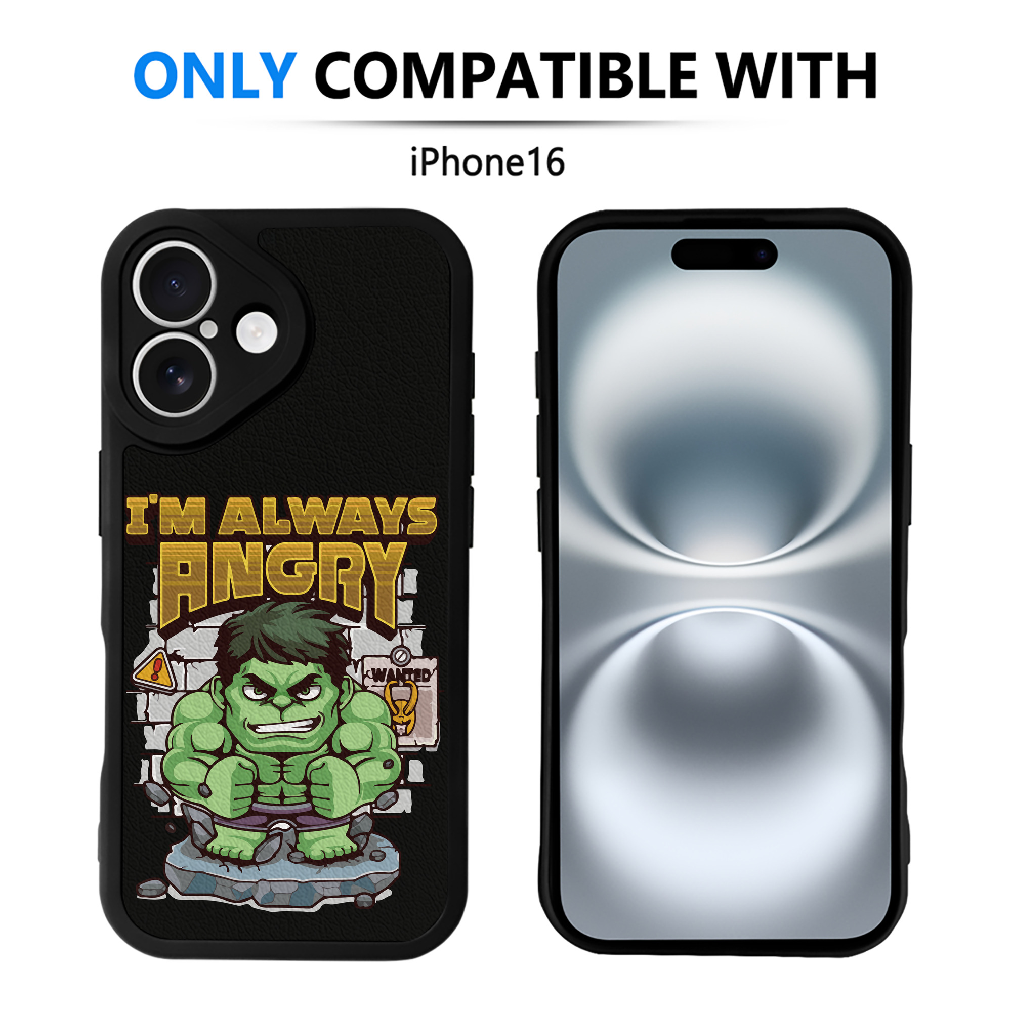（画像用） アベンジャーズ The Avengers 【iPhone 16シリーズ対応】シリコンスマホケース（レザー調） 材質：シリコン